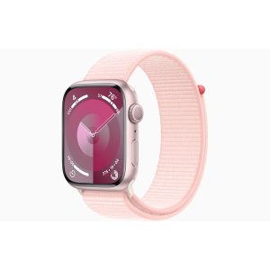 Apple Watch Series 9 GPS 45mm - Pink Aluminium Case with Light Pink Sport Loop