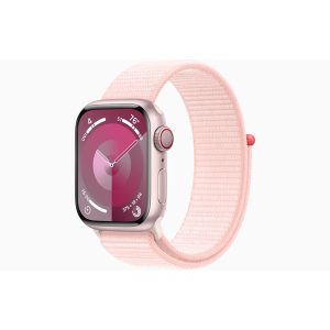 Apple Watch Series 9 GPS + Cellular 41mm - Pink Aluminium Case with Light Pink Sport Loop