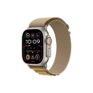 Apple Watch Ultra 2 GPS + Cellular 49mm - Natural Titanium Case with Tan Alpine Loop - Large