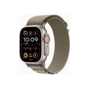 Apple Watch Ultra 2 GPS + Cellular 49mm - Titanium Case with Olive Alpine Loop - Large