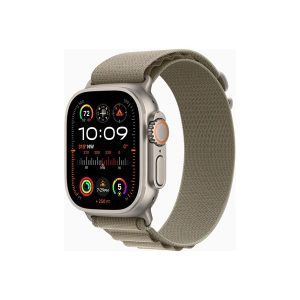 Apple Watch Ultra 2 GPS + Cellular 49mm - Titanium Case with Olive Alpine Loop - Medium