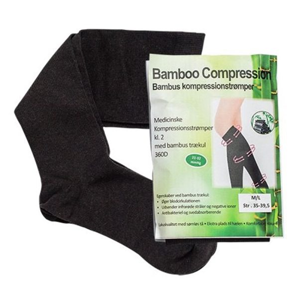 Bamboo Pro - Bambus kompressionsstrømper Str. M/L (1 stk)