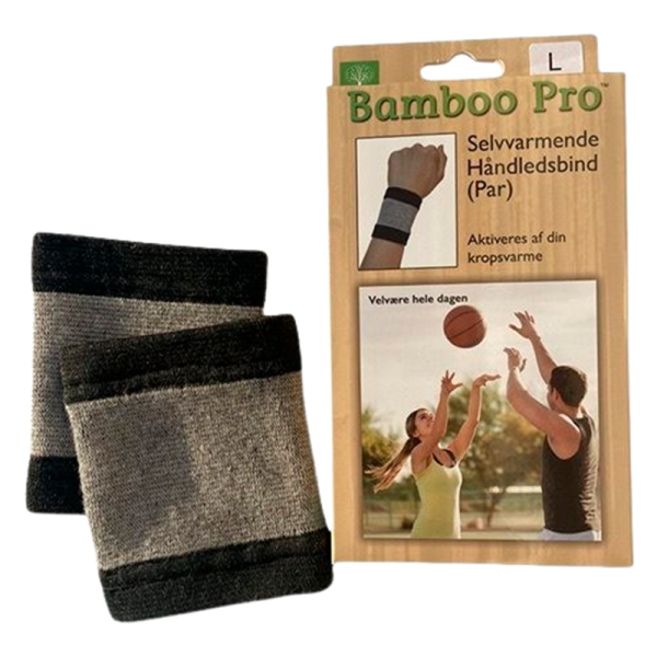 Bamboo Pro Håndledsbind Large (1 sæt)