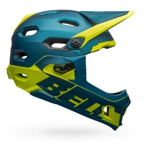 Bell Helmets Super Dh Mips, Fuldt Ansigt, Mountainbike Hjelm, S, I Form, Udvidet Polystyren (Eps), Polykarbonat, Blå, Lime