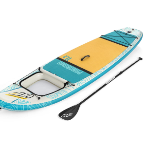 Bestway 65363, Stående Padelboard (Sup), Flad, Radial, Blå, Hvid, Gul, 150 Kg, Fuld Farveboks