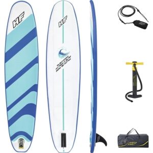 Bestway Surfboard Hydro-Force Compact, Flad, W-Konkav, Blå, Polyvinylchlorid (Pvc), Tritech, 90 Kg