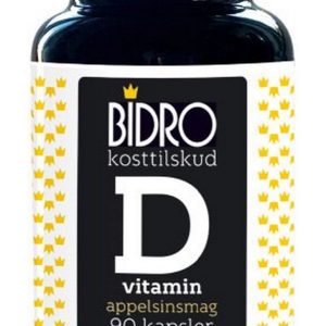 Bidro D-vitamin 38 ug m.appelsinsmag, 90kap.