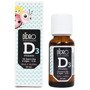 Bidro Vitamin D3 dråber, 20ml