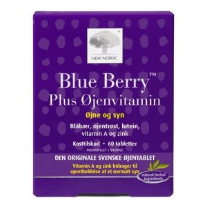 Blue Berry Plus øjenvitamin 10mg, 60tab.