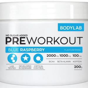 Bodylab Pre Workout - Blue Raspberry, 200g.