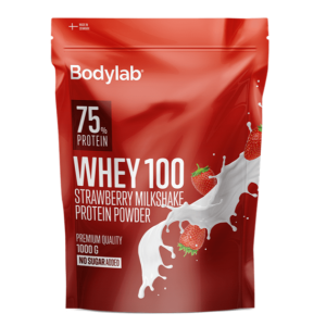 Bodylab Whey 100 Strawberry Milkshake, 1kg.