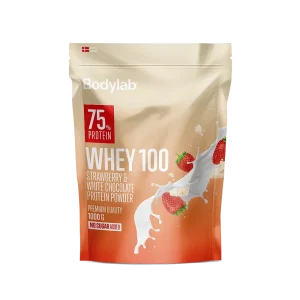 Bodylab Whey 100 Strawberry & White Chocolate, 1kg.