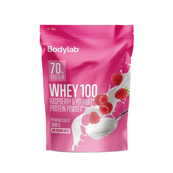 Bodylab Whey 100 - raspberry & yoghurt, 1kg