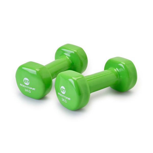 Bodytone Vinyl Dumbbells 3kg (2 stk.)