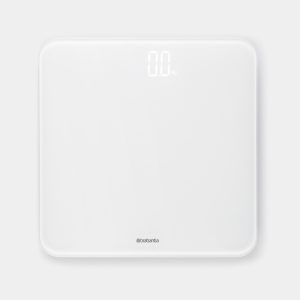 Brabantia 8710755280146, Elektronisk Personlig Vægt, 180 Kg, 100 G, Kg,Lb, Rektandel, Hvid