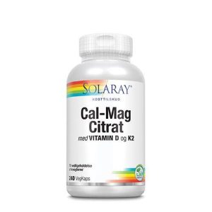 Cal-Mag Citrat m. 25 mcg D+ 50 mcg K2, 240kap.