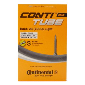 Continental Race 28 Light - Cykelslange - Str. 700x20-25c - 60 mm racerventil