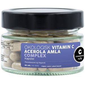 Cosmoveda Vitamin C m. acerola og amla Ø, 80kap