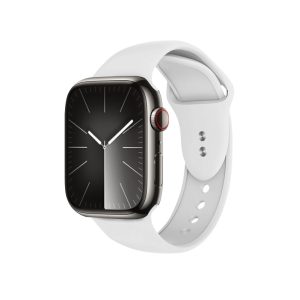 Crong Crg-40Lqb-Whi, Urrem, Apple, Apple Watch 38/40/41Mm, Silikone, Metallic