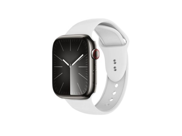 Crong Crg-40Lqb-Whi, Urrem, Apple, Apple Watch 38/40/41Mm, Silikone, Metallic