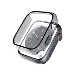 Crong Crg-45Hs-Clr, Boks, Smartwatch, Sportsur, Transparent, Apple, Apple Watch Series 7/8 45Mm, Polykarbonat (Pc), Hærdet Glas