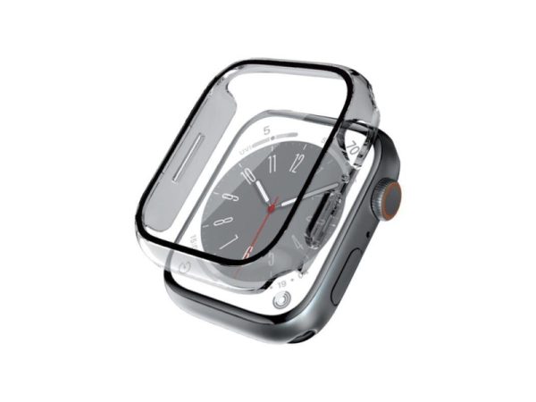 Crong Crg-45Hs-Clr, Boks, Smartwatch, Sportsur, Transparent, Apple, Apple Watch Series 7/8 45Mm, Polykarbonat (Pc), Hærdet Glas