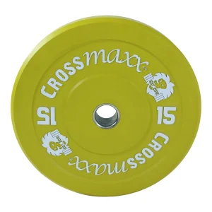 Crossmaxx Bumper Plate 15 kg Gul