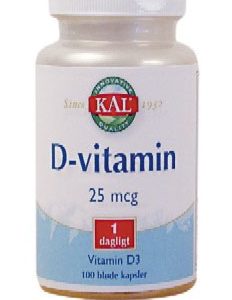 D-vitamin 25 mcg 100 kap.