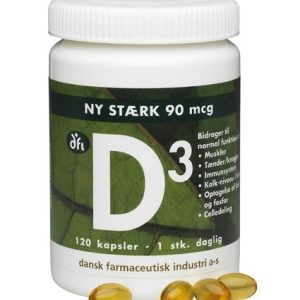 DFI D3-vitamin 90 mcg, 120kap.