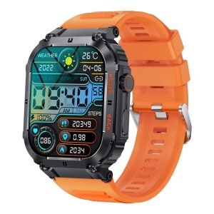 Denver Swc-191 - Smart Ur Med Bånd - Silikone - Orange - Display 1.96" - Bluetooth