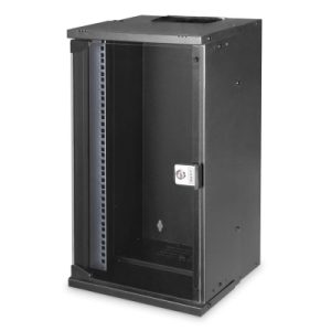 Digitus Soho Pro Series - Rack Kabinet - Vægmonterbar - Sort, Ral 9005 - 12U - 10"