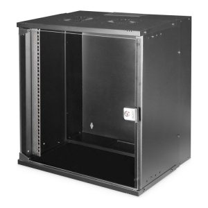 Digitus Soho Pro Series - Rack Kabinet - Vægmonterbar - Sort, Ral 9005 - 12U - 19"