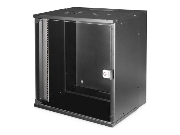 Digitus Soho Pro Series - Rack Kabinet - Vægmonterbar - Sort, Ral 9005 - 12U - 19"