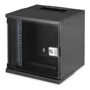 Digitus Soho Pro Series - Rack Kabinet - Vægmonterbar - Sort, Ral 9005 - 6U - 10"