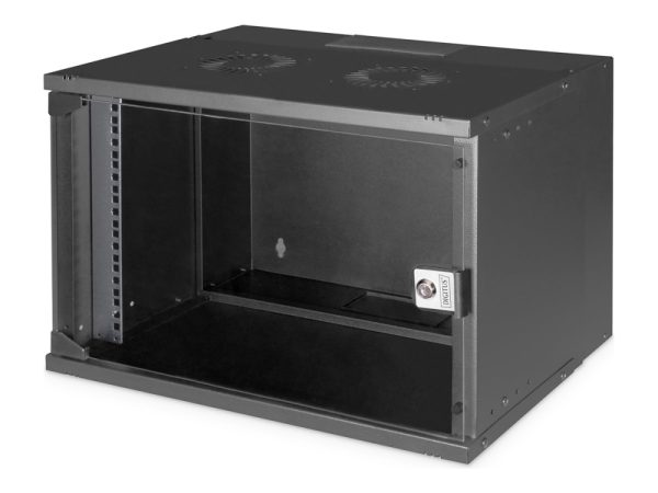 Digitus Soho Pro Series - Rack Kabinet - Vægmonterbar - Sort, Ral 9005 - 7U - 19"