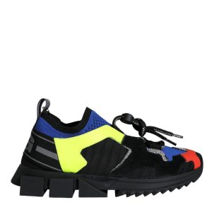 Dolce & Gabbana Multicolor Mesh Sorrento Trekking Sneakers Sko