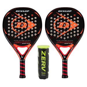 Dunlop Padel Pakketilbud (Dunlop Reaction Sport Plus Orange + ZERV Padel Master+)