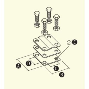 Elko-Bis Universal Terminal Med Ribbe 57X80x50mm Galvaniseret