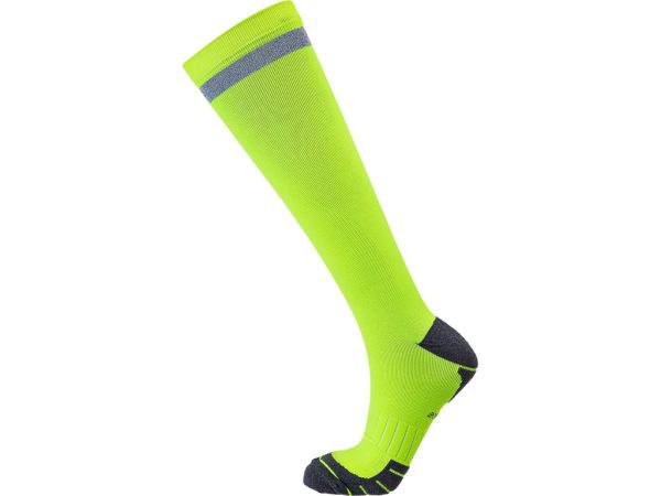 Endurance Torent Reflective Long - Løbestrømper m. kompression - Safety Yellow - Str. 39/