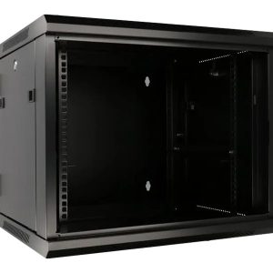 Extralink Azh - Rack Kabinet - Svingetype - Vægmonterbar - Sort - 9U - 19"