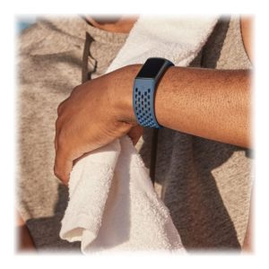 Fitbit - Bånd For Aktivitetssporer - Large Størrelse - Dybt Hav - For Fitbit Charge 5