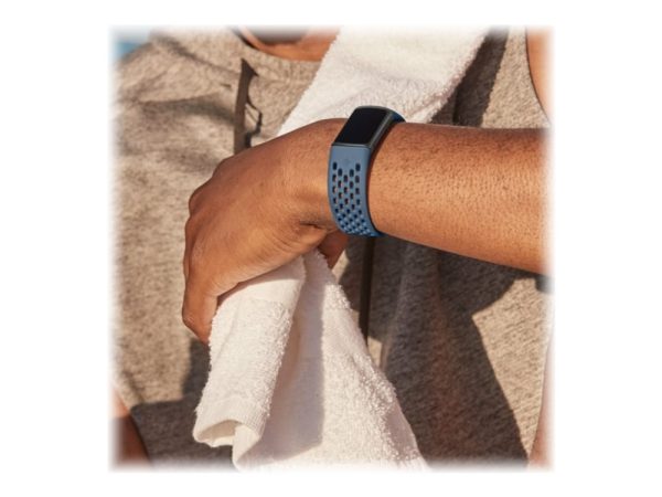 Fitbit - Bånd For Aktivitetssporer - Large Størrelse - Dybt Hav - For Fitbit Charge 5