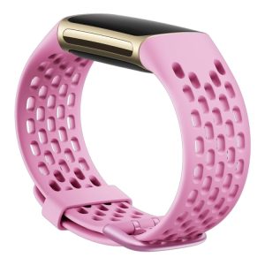 Fitbit - Bånd For Aktivitetssporer - Large Størrelse - Rimbelagt Lilje - For Fitbit Charge 5