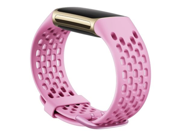 Fitbit - Bånd For Aktivitetssporer - Large Størrelse - Rimbelagt Lilje - For Fitbit Charge 5