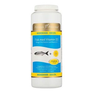 Fitness Pharma Fisk med Vitamin D3, 300kap