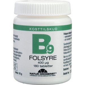 Folsyre Økonomikøb 400 Âµg, 180tab.