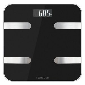 Forever AS-100 Smart Scale - Badevægt m. Bluetooth Kropsanalyse - Sort