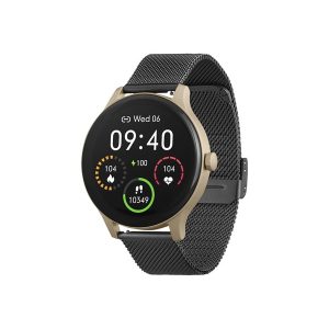 Garett Electronics Garett Classy smart watch with strap - 64 MB - black & gold