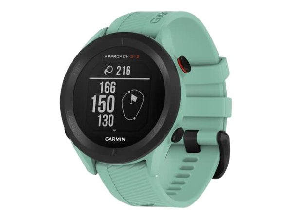 Garmin Approach S12 - 2022 Edition - 43.7 Mm - Neo-Tropisk - Sportsur Med Rem - Silikone - Håndledsstørrelse: 125-202 Mm - Monokrom - 125 Mb - Blueto