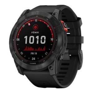 Garmin Fenix 7X Solar - 51 Mm - Skifergrå - Sportsur Med Bånd - Silikone - Sort - Håndledsstørrelse: 127-210 Mm - Display 1.4" - 16 Gb - Bluetooth, W